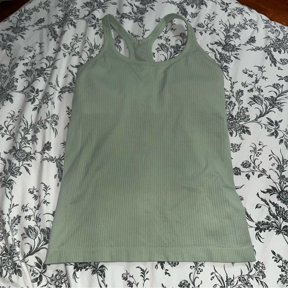 Lululemon ebb to street tank size 12 light green
